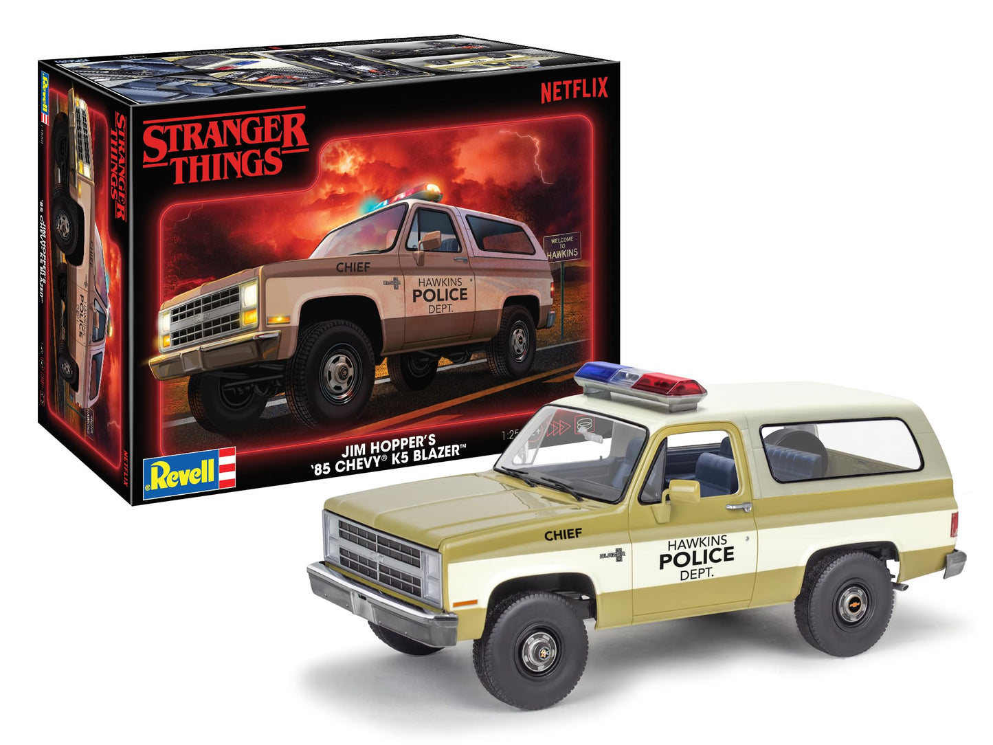 Stranger Things Jim Hopper's 85 Chevy K5 Blazer Revell.