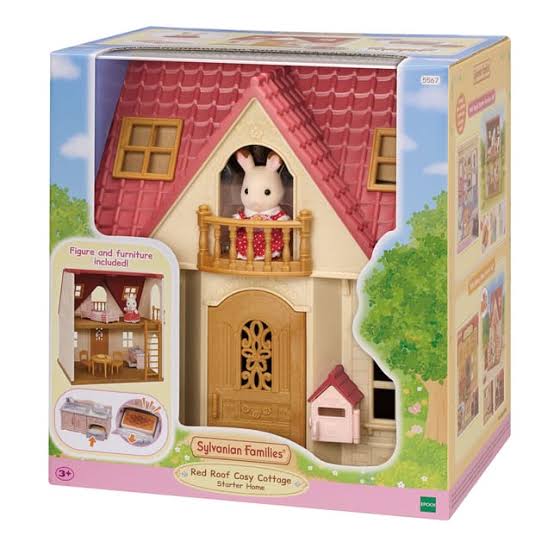 Sylvanian Families Acogedora Cabaña de Tejado Rojo.