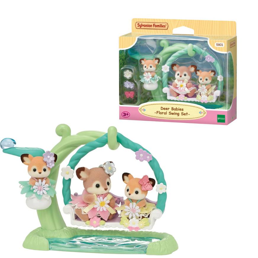 Sylvanian Families Ciervos con Columpio Floral.