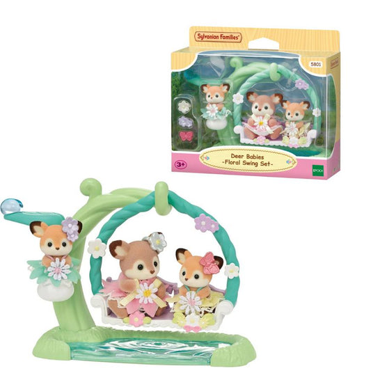 Sylvanian Families Ciervos con Columpio Floral.