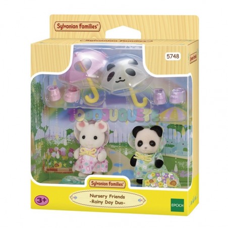 Sylvanian Families Dúo de Amigas Día Lluvioso.