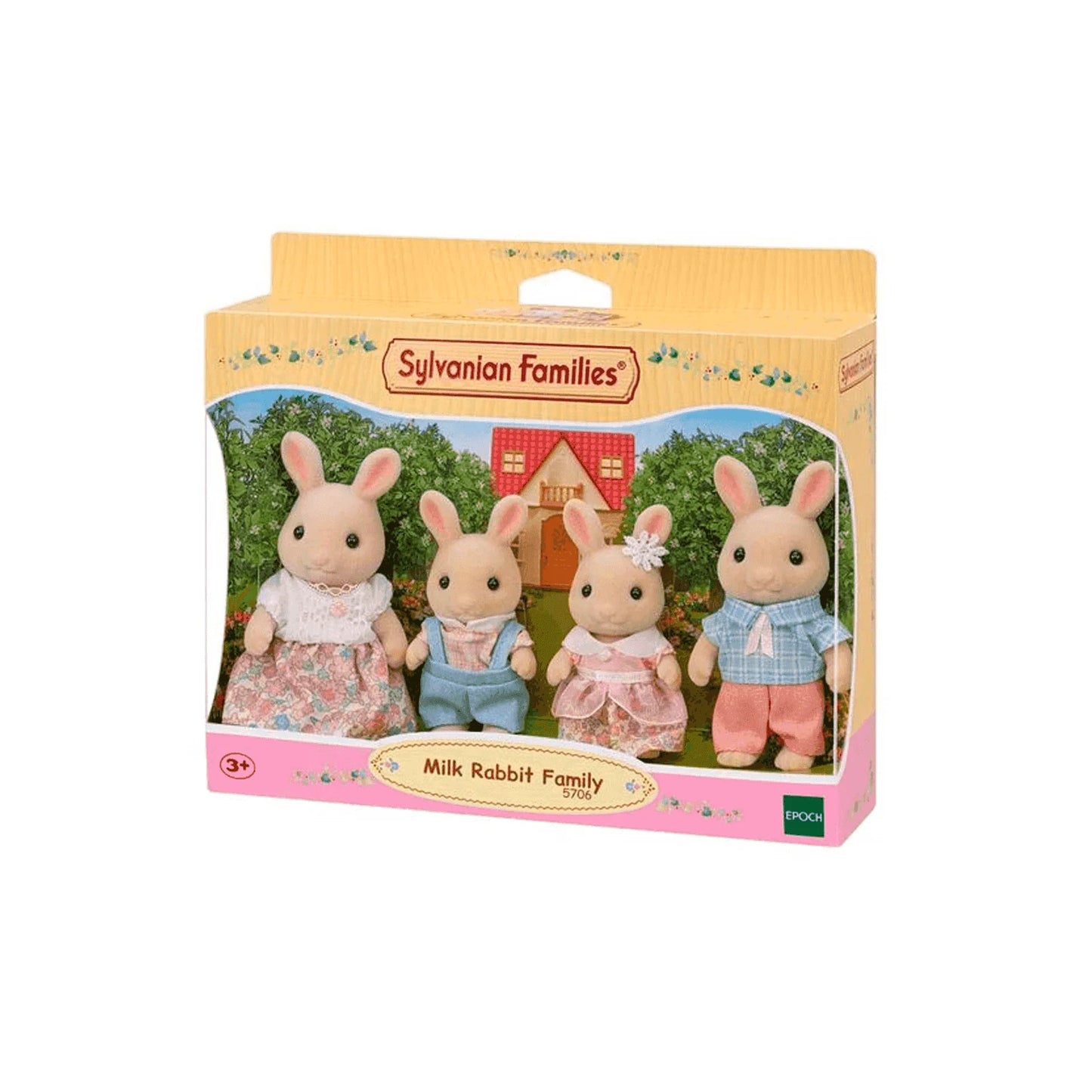 Sylvanian Families Familia de Conejos de Leche.