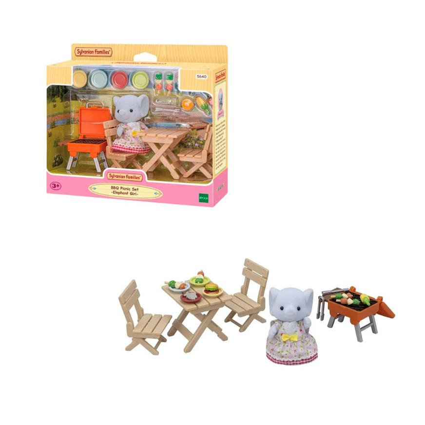 Sylvanian Families Set de Picnic y Barbacoa de Elefante.