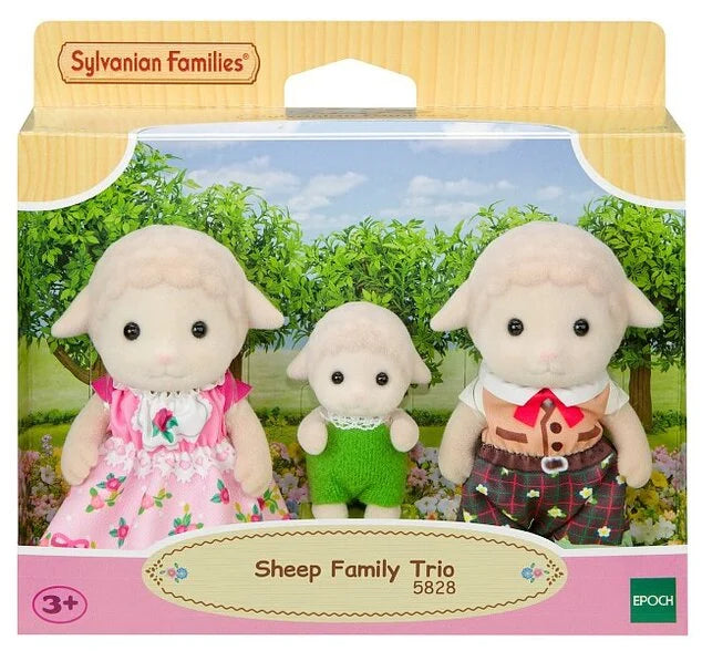 Sylvanian Families Trío de una familia de Ovejas.