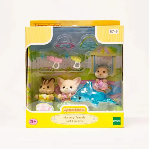 Sylvanian Families Vivero Amigas Piscina Trio Divertido.