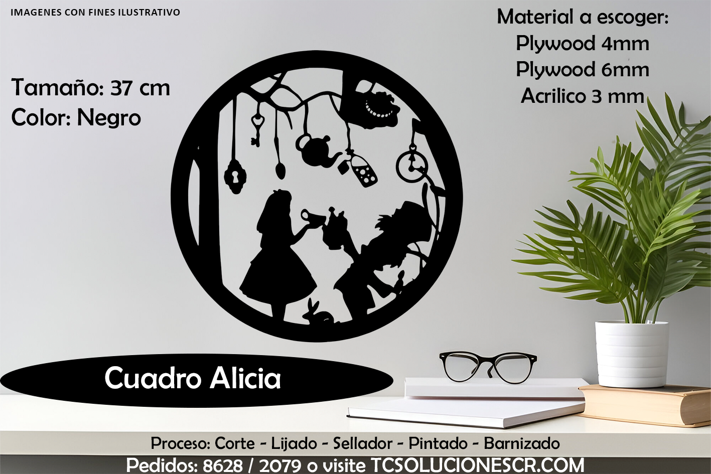 Cuadro Alicia en el Pais de las Maravillas 2