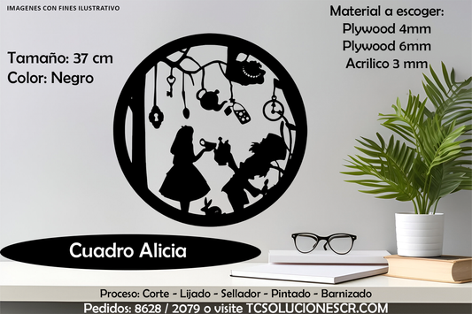 Cuadro Alicia en el Pais de las Maravillas 2