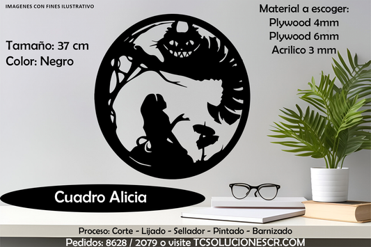 Cuadro Alicia en el Pais de las Maravillas 3