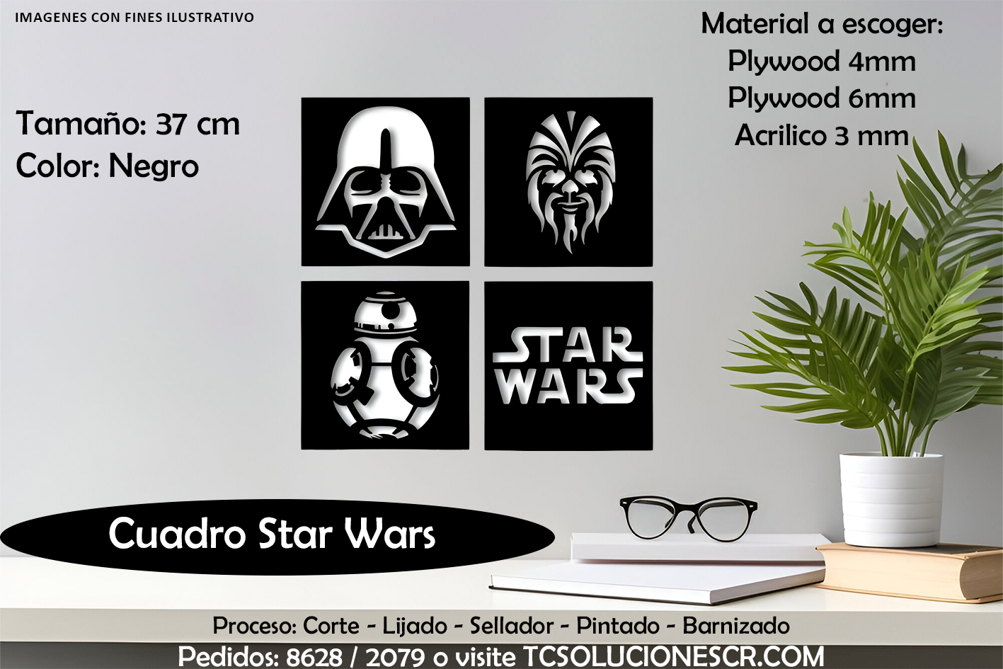 Cuadro Star Wars 4 de 18 CM