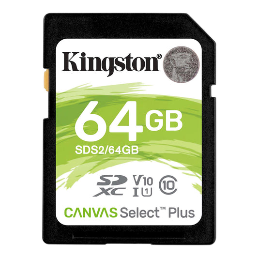Tarjeta SD Kingston 64GB.
