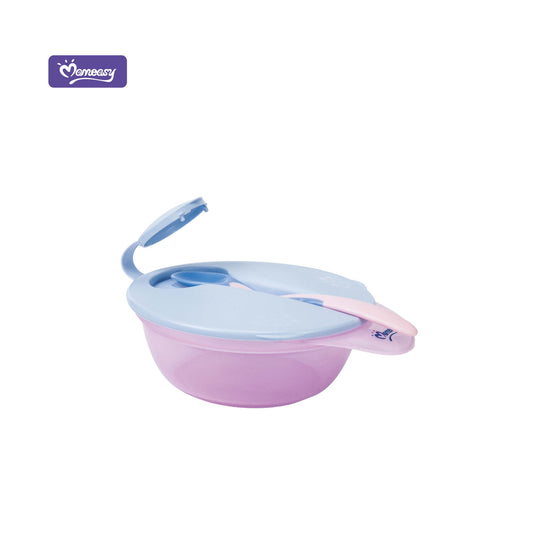 Taza para Alimentos con Tapa y Cuchara Momeasy Rosada.