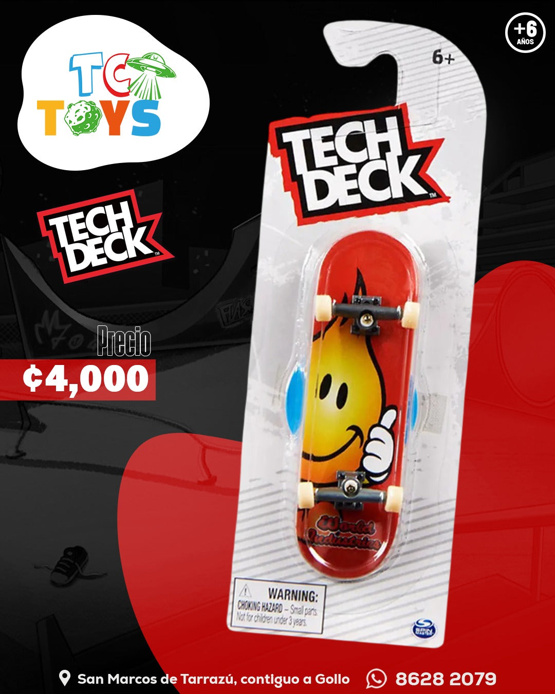 Tech Deck Básica World Industries.