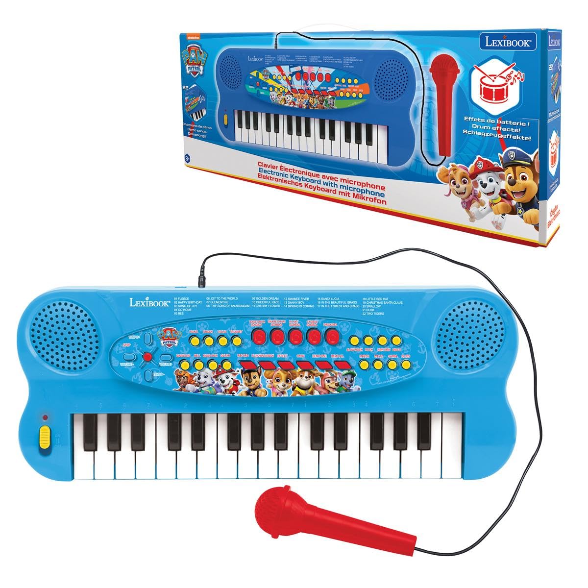 Teclado Eléctrico con Micrófono Paw Patrol Lexibook.