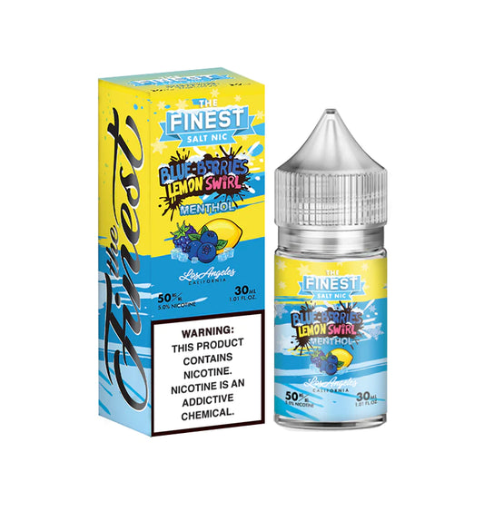 The Finest Salt Blue Berries Lemon Swirl Menthol 30mg y 50mg.