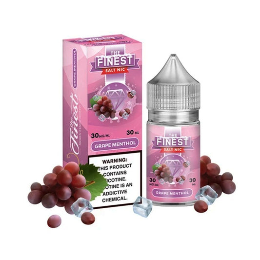 The Finest Salt Grape Menthol 30mg y 50mg.