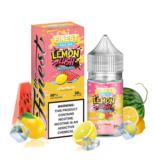 The Finest Salt Lemon Lush Menthol 30mg y 50mg.