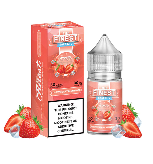 The Finest Salt Strawberry Menthol 30mg y 50mg.