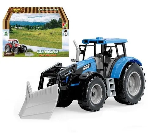 Tractor de Granja Azul con Luz y Sonido Huanzhi Toys.