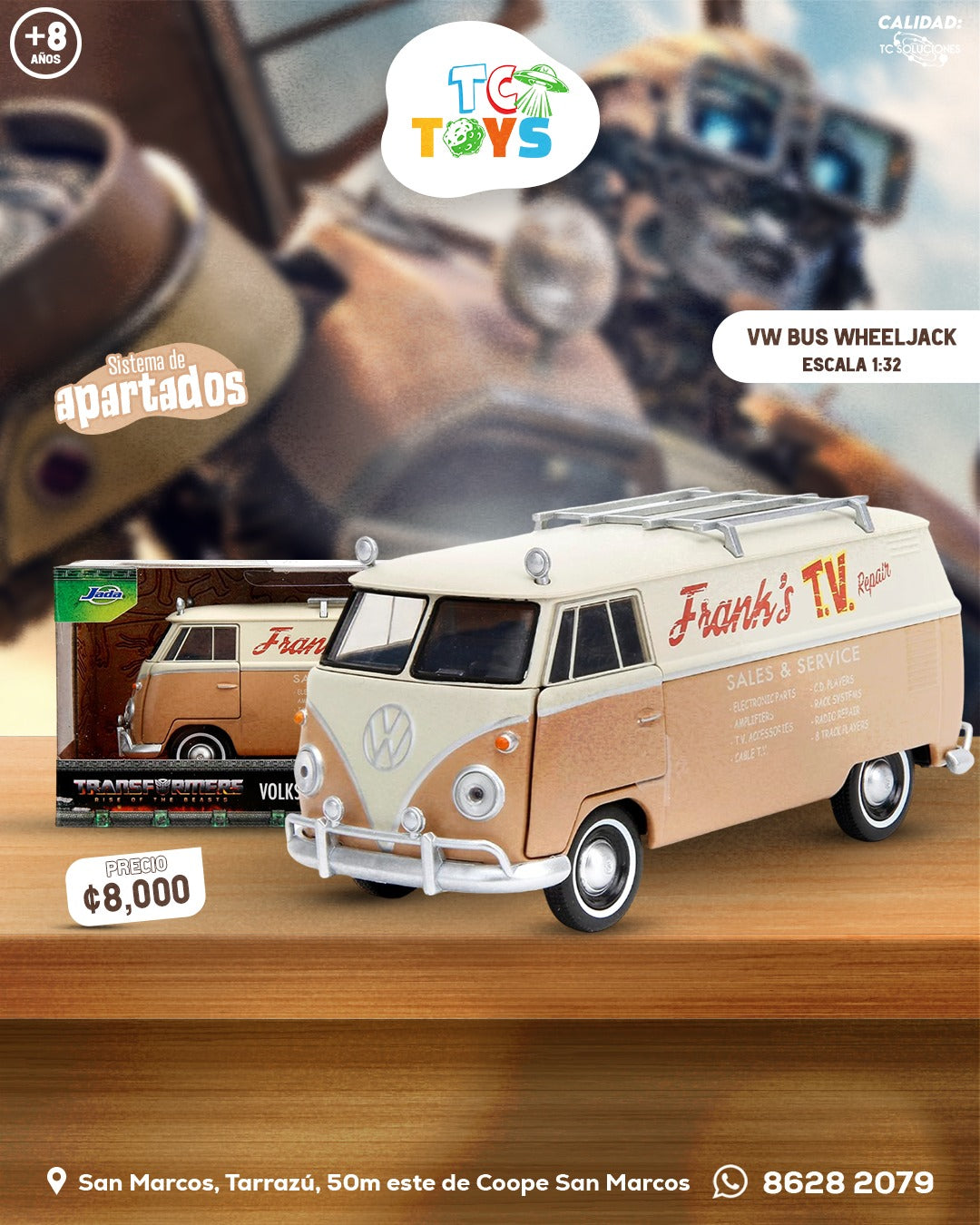 Transformers Volkswagen Bus Wheeljack Jada.