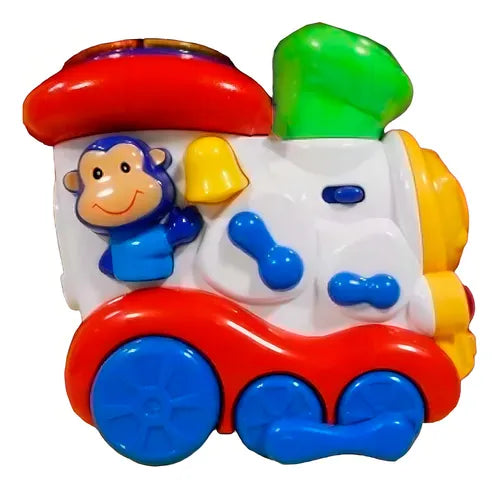 Tren con Figuras de Encajar y Sonido Pull Line.