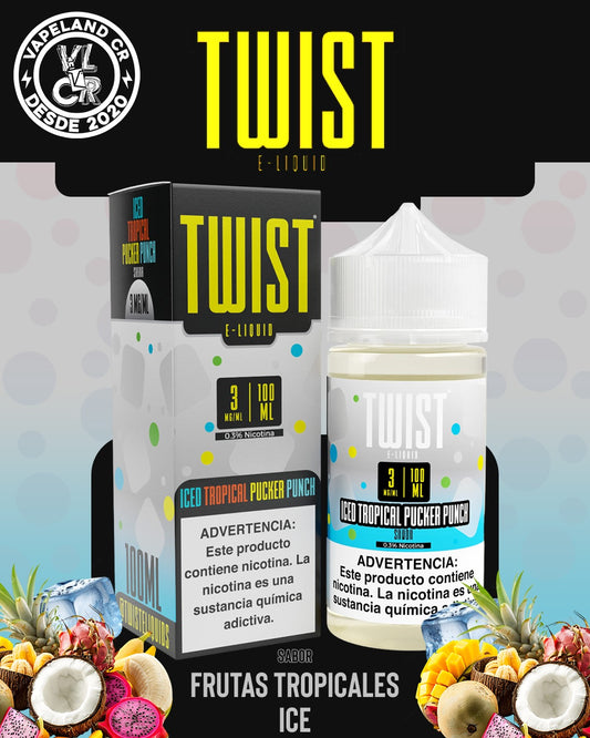 Twist Iced Tropical Pucker Punch 3mg y 6mg.