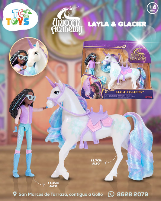 Unicorn Academy Layla y Glacier Spin Master.