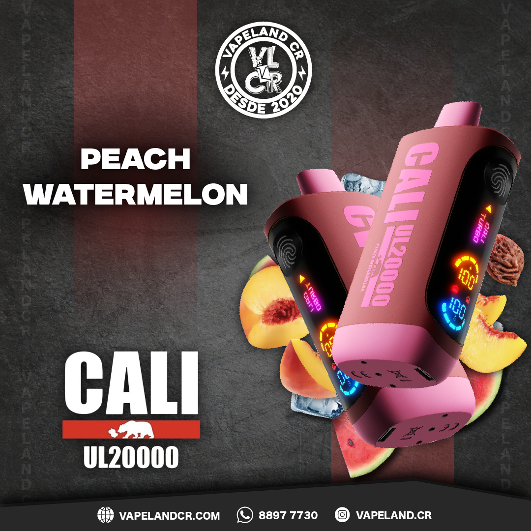 Cali Bars Peach Watermelon 20000 puffs.