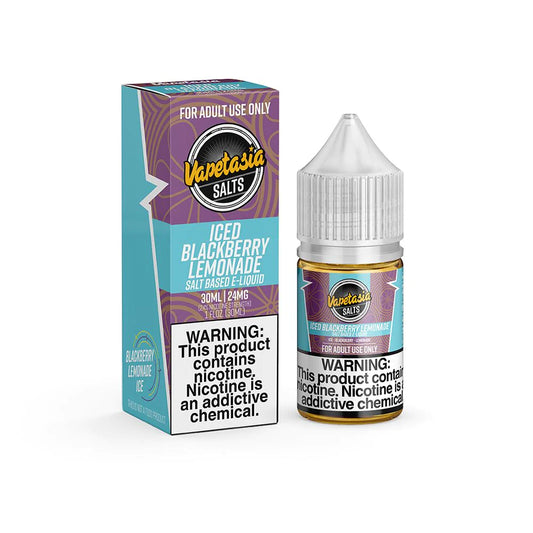 Vapetasia Salts Iced Blackberry Lemonade 24mg.