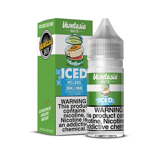 Vapetasia Salts Iced Melons 24mg.