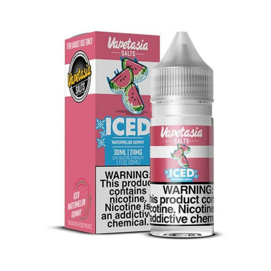 Vapetasia Salts Iced Watermelon Gummy 24mg.