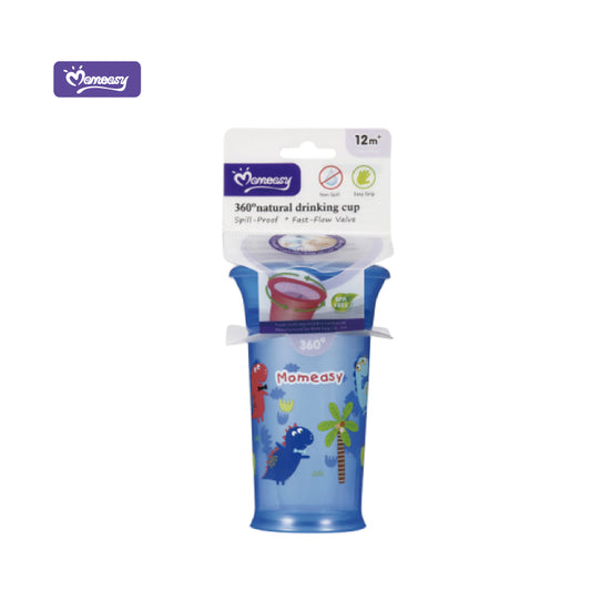 Vaso Plástico 360ml Azul para Niño Momeasy.