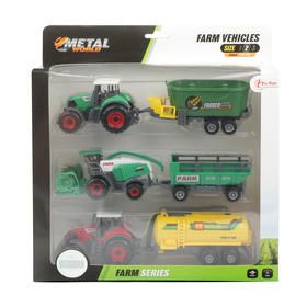 Vehículos de Granja Set de 3 SunQ Toys.