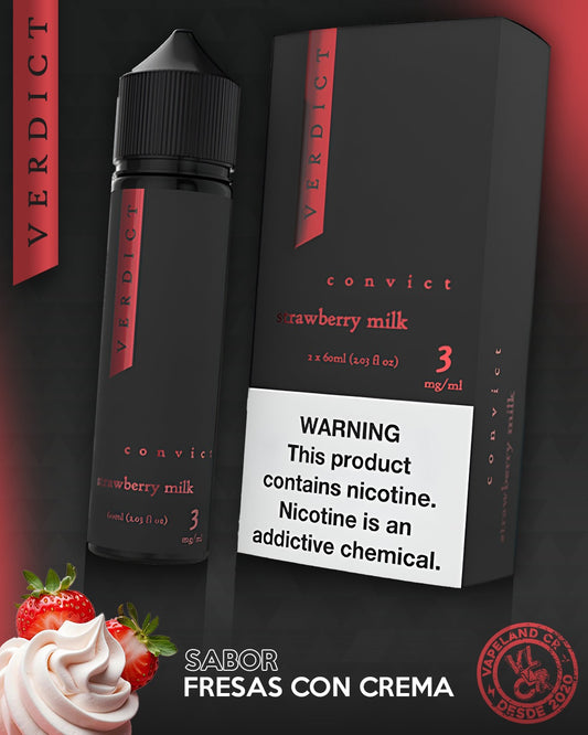 Verdict Strawberry Milk 3mg y 6mg.