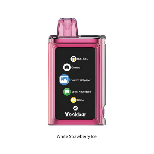 Vookbar Cyber Pro White Strawberry Ice 30000 puffs.