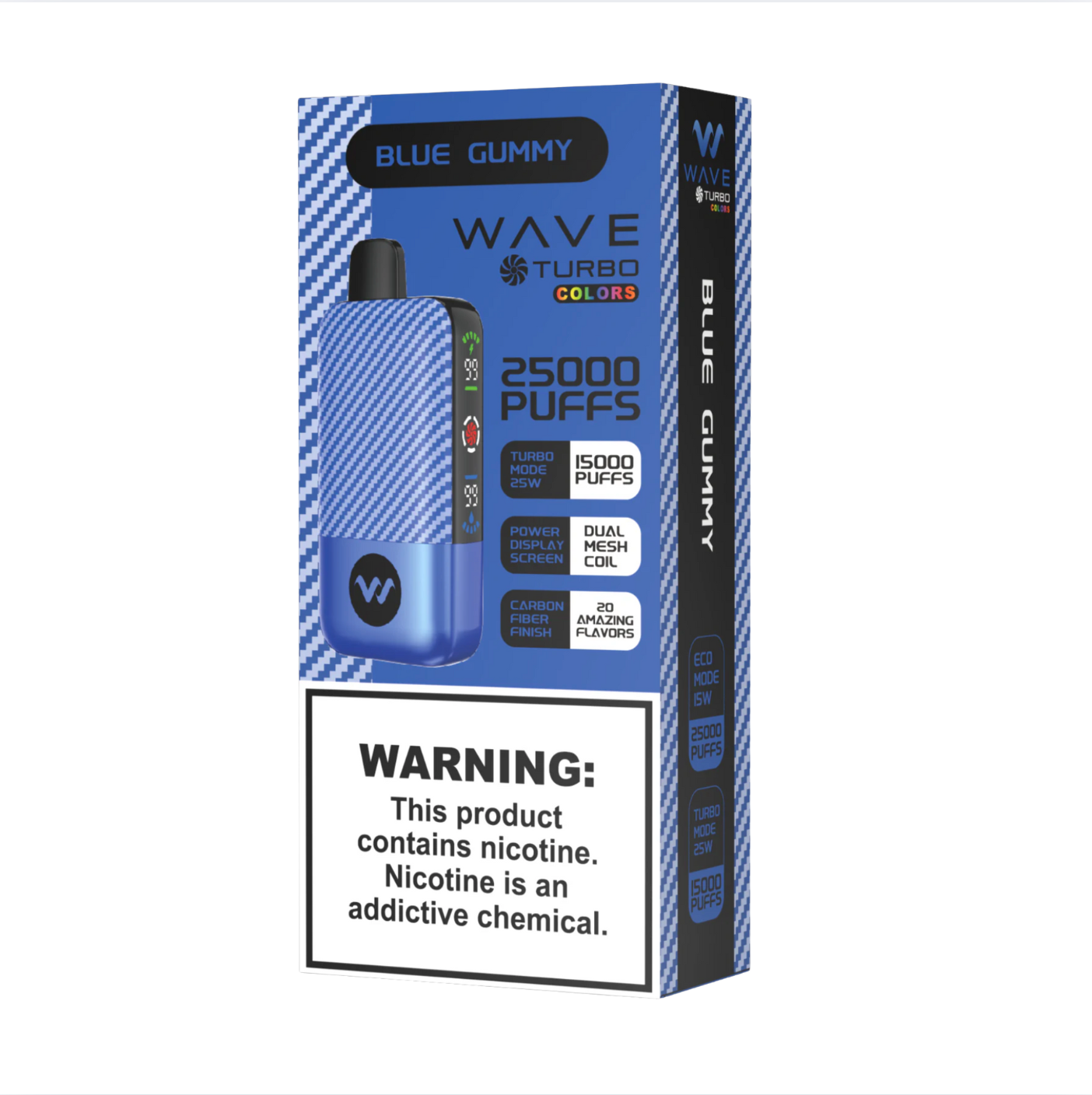 WAVE Turbo Blue Gummy 25000 puffs.