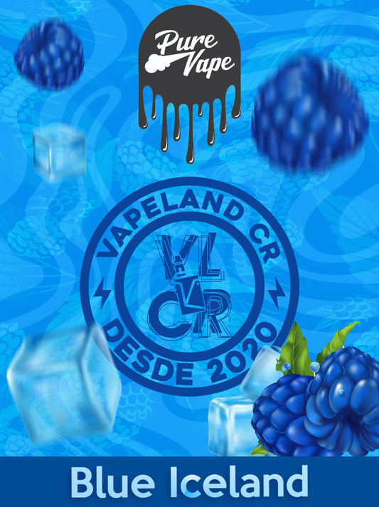 Pure Vape & VapeLand Blue Iceland 120ml.