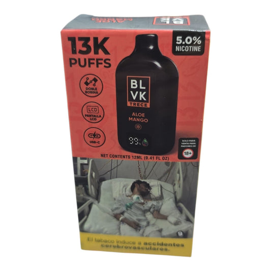 BLVK Trece Aloe Mango 13000 puffs.
