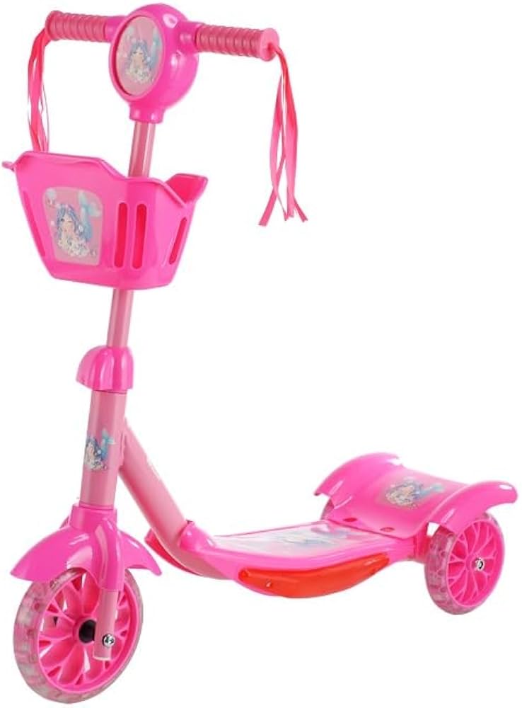 Scooter de Tres Ruedas Rosado.