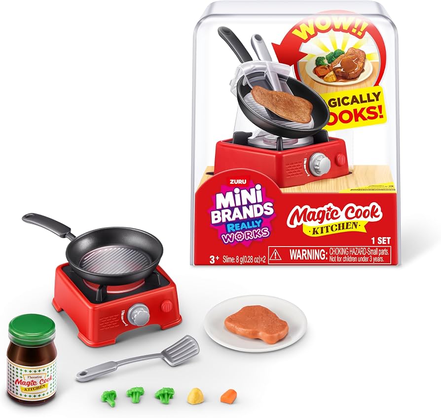 Zuru Mini Brands Cocina Magic Cook Sartén.