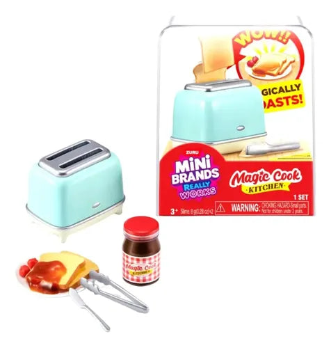 Zuru Mini Brands Cocina Magic Cook Tostadora.