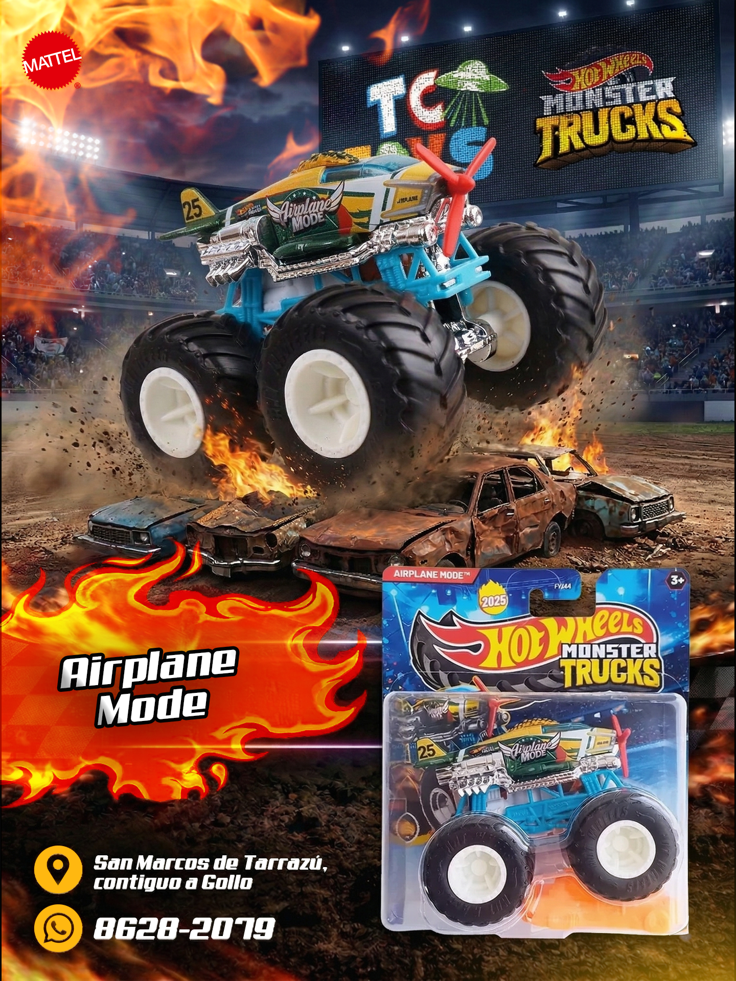 Hot Wheels Monster Trucks Airplane Mode.