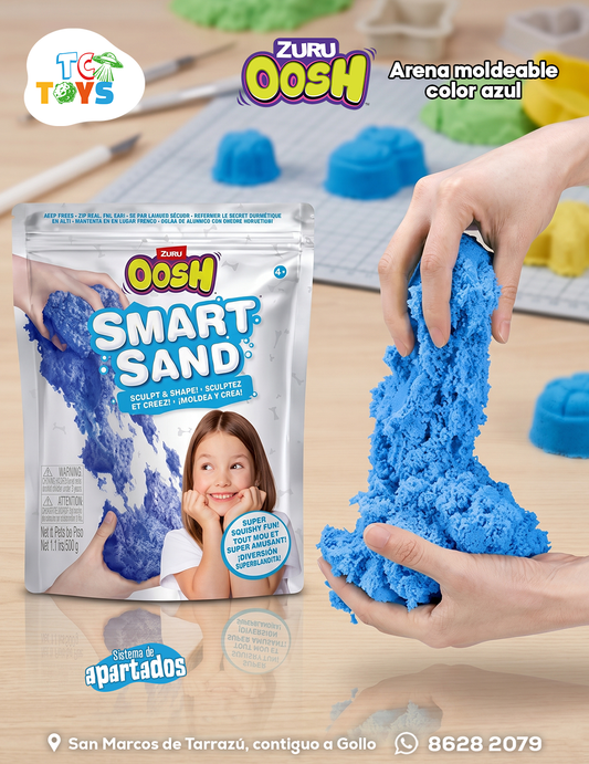 Arena Moldeable Zuru OOSH Smart Sand Azul.