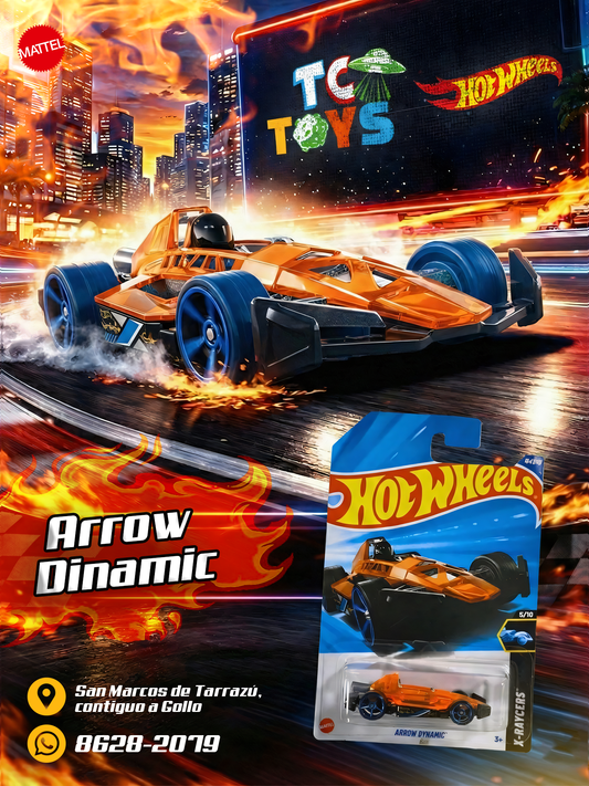 Hot Wheels Arrow Dynamic Naranja.