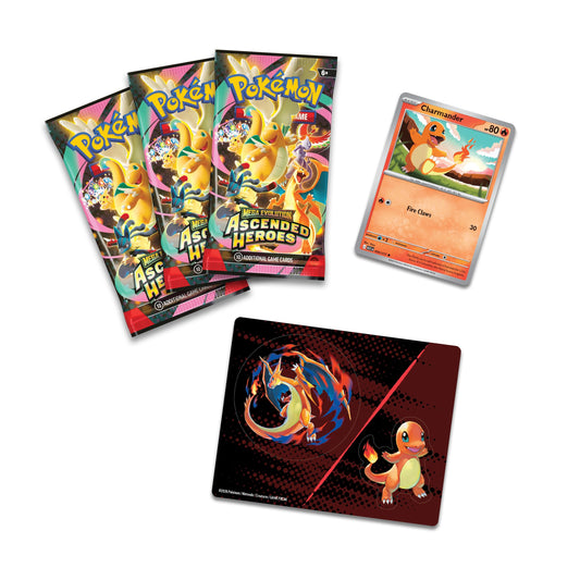 Cartas Pokémon Original Mega Evolution Ascended Heroes Charmander Tech Sticker Collection.