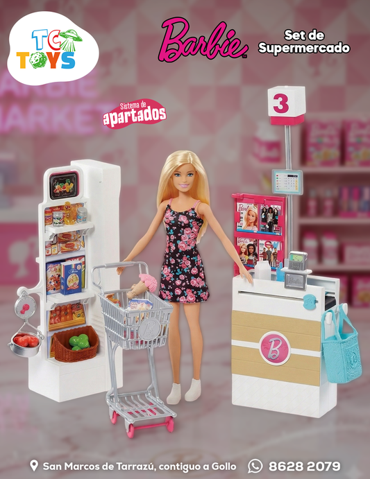 Barbie Set de Supermercado Mattel.