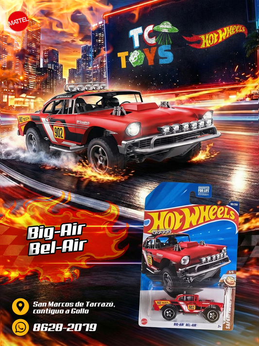 Hot Wheels Big-Air Bel-Air Rojo.