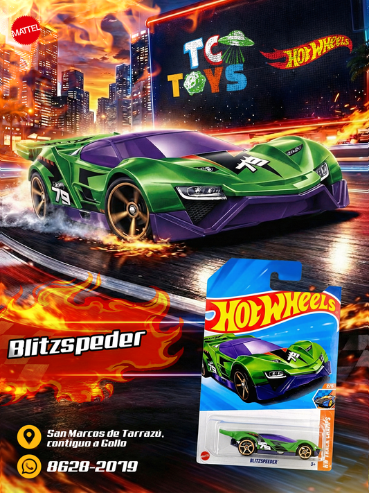 Hot Wheels Blitzspeeder Verde.