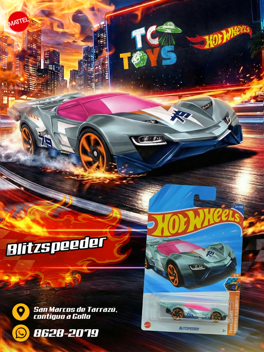 Hot Wheels Blitzspeeder Gris.