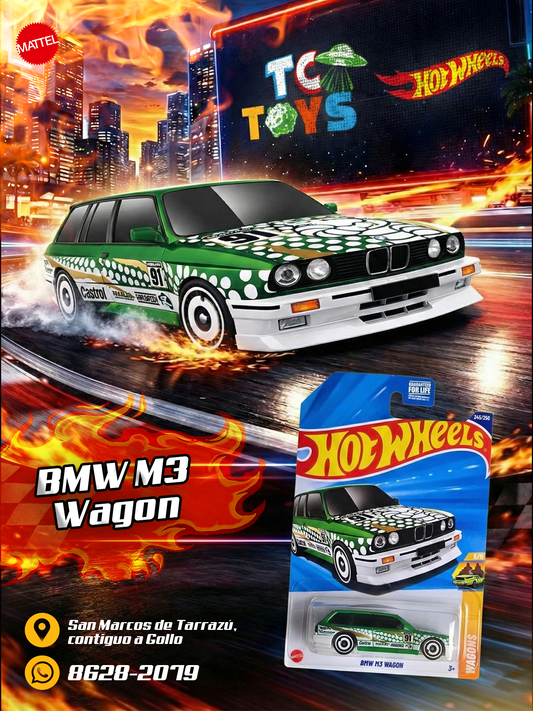 Hot Wheels BMW M3 Wagon/Remorque Verde.