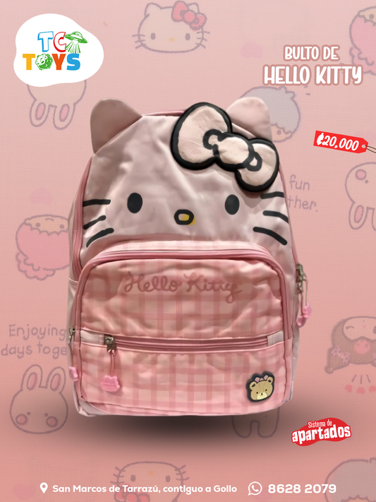 Bulto Original Cara Hello Kitty con Moño.